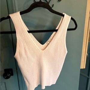 Madewell Ribbed V-Neck Sweater Tank